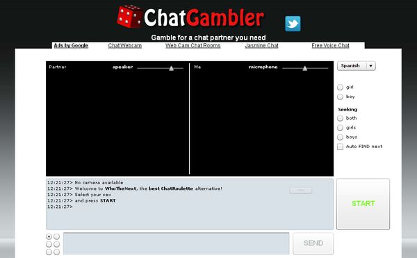 ChatGambler, otro videochat con personas aleatorias