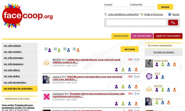 Facecoop, la red social de la solidaridad