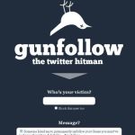 Gunfollow, una manera original de dejar de seguir a alguien en Twitter
