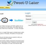 Tweet-U-Later, programa el envío de tweets automatizado