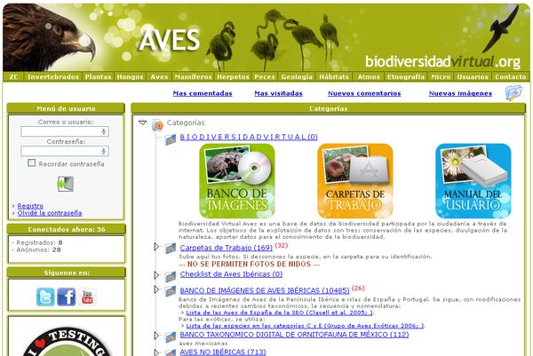 Biodiversidad Virtual, enciclopedia online para fomentar el conocimiento de la biodiversidad