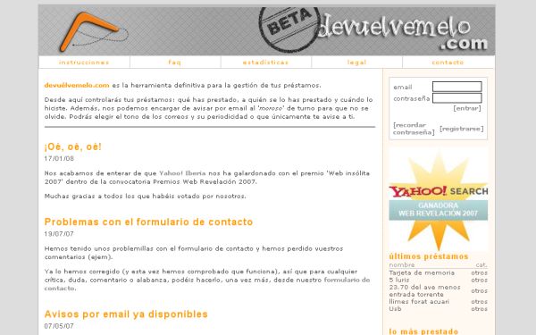 Devuelvemelo, la herramienta web para gestionar tus préstamos