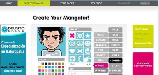 FaceYourManga, crea un avatar de estilo manga