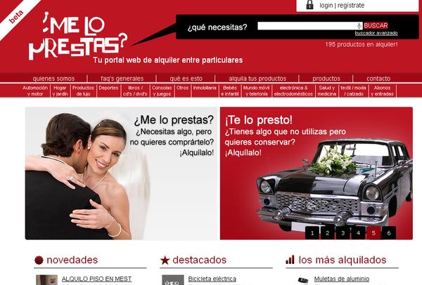 Me lo prestas, alquiler entre particulares