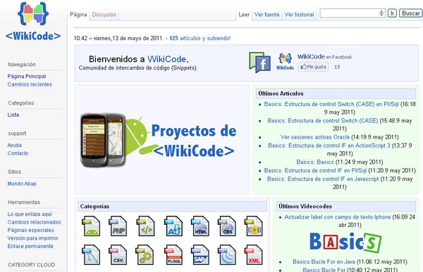 WikiCode, comunidad para intercambio de código