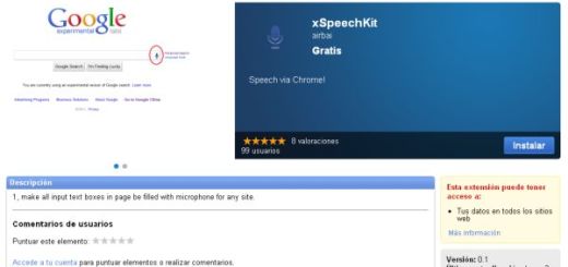 xSpeechKit, complemento para realizar búsquedas por voz en Chrome