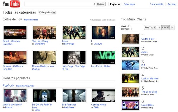 YouTube Music, los éxitos musicales de YouTube