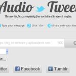 AudioTweet, convierte un texto en audio y compártelo en internet