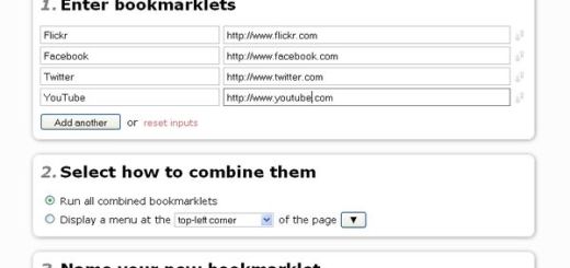 Bookmarklet Combiner, crea bookmarklets con acceso a varios enlaces