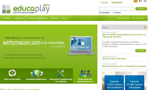 Educaplay, un portal para jugar y crear actividades educativas