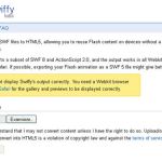 Google Swiffy, convierte online tus archivos Flash a HTML5