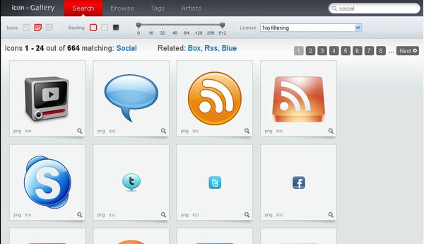 Icon Gallery, más de 271000 iconos de uso libre