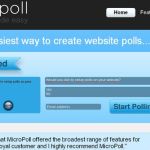 Micropoll, creación gratuita y rápida de encuestas para tu blog