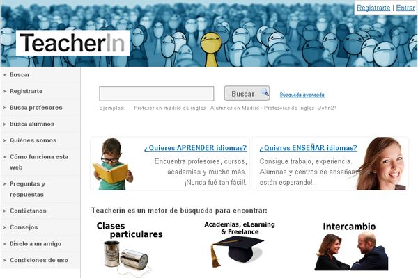 TeacherIn, buscador de alumnos y profesores de idiomas