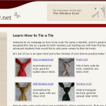 Tie-a-Tie, una web que enseña a hacer distintos nudos de corbata