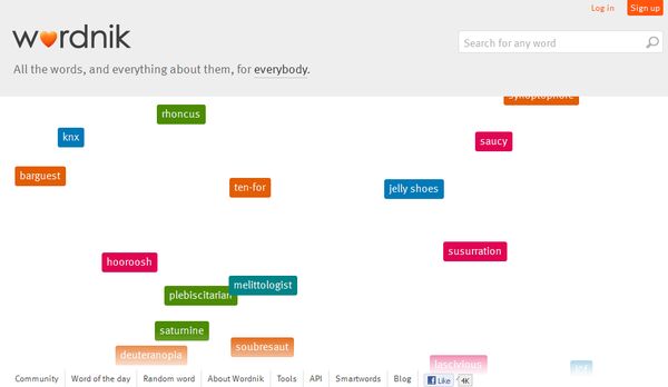 Wordnik, diccionario de inglés que te enseña a pronunciar