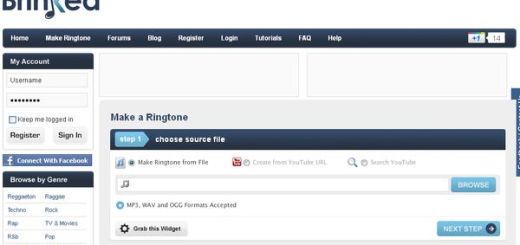 Brinked Ringtone Creator, herramienta online para crear tonos de llamada