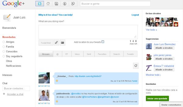 Google+Tweet, un cliente de Twitter en Google+ (plugin)