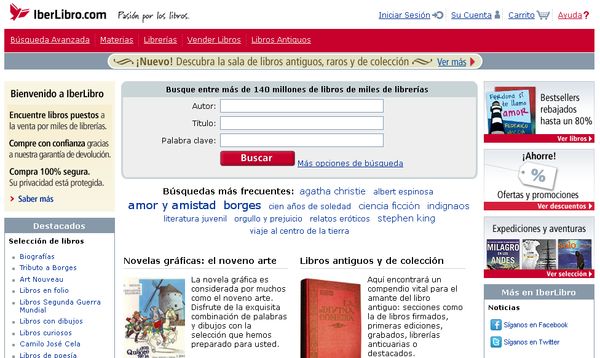 IberLibro: market online para comprar libros antiguos, usados, nuevos, agotados y raros