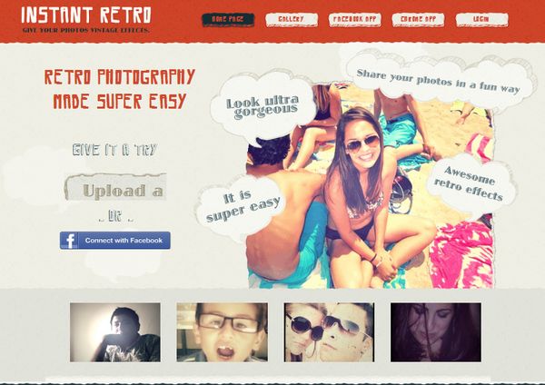InstantRetro, una sencilla forma de aplicar efecto retro a tus fotos