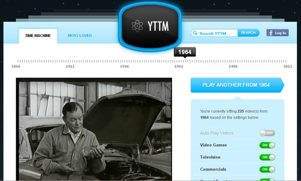 YTTM, una máquina del tiempo con vídeos de YouTube