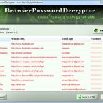 BrowserPasswordDecryptor, aplicación Windows para recuperar contraseñas del navegador