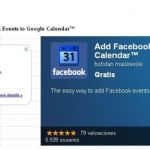 Exporta eventos de Facebook a Google Calendar (Chrome)