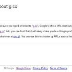 g.co, acortador de URLs específico para servicios de Google