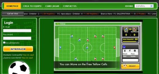 GGoal, juego de fútbol online multijugador de estrategia