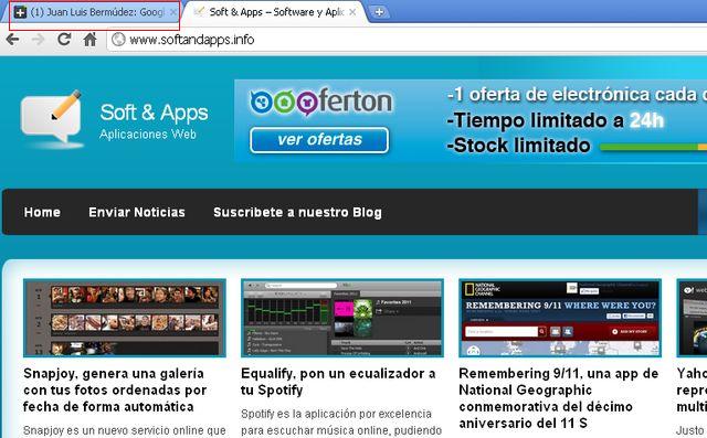 G+ Count in Title, visualiza si hay nuevas notificaciones en la pestaña de Chrome