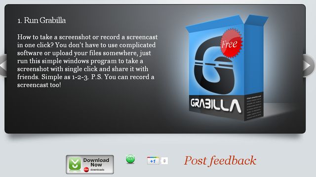 Grabilla, software gratuito para realizar screenshots y screencasts
