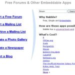Nabble: crea foros, newsletters, galerías de imágenes o blogs para embeber en tu sitio
