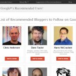 Recommendedusers, directorio de usuarios recomendados para agregar a tus círculos de Google+