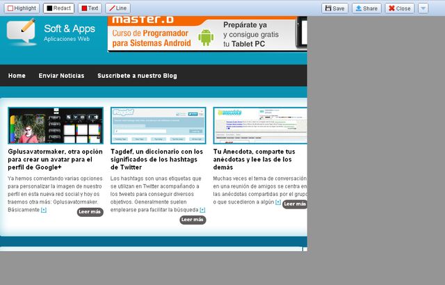 Screen Capture by Google, extensión para realizar capturas de pantalla en Chrome