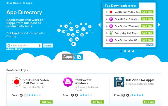 Skype ya tiene su propio Market de aplicaciones