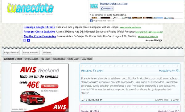 Tu Anecdota, comparte tus anécdotas y lee las de los demás