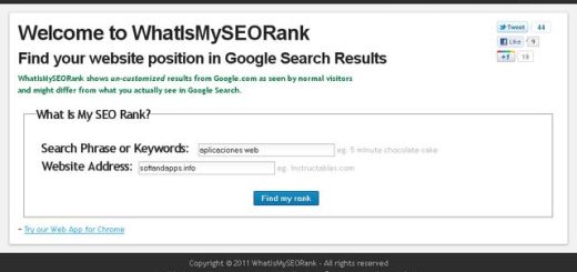 WhatIsMySEORank, conoce la posición de tu sitio en las búsquedas en Google