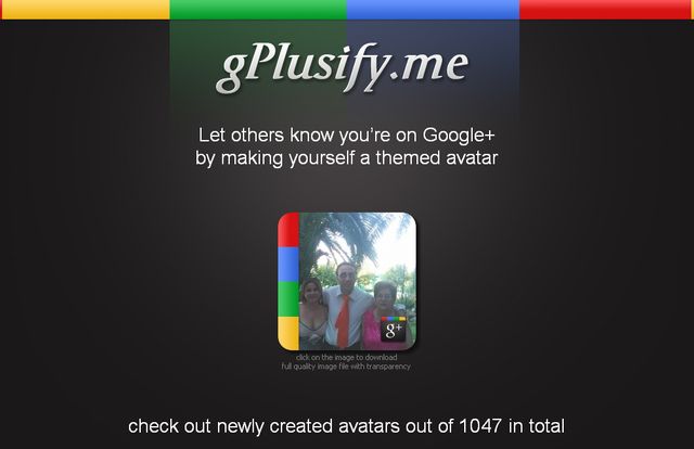gPlusify, la forma más simple de crear una imagen de perfil para Google+
