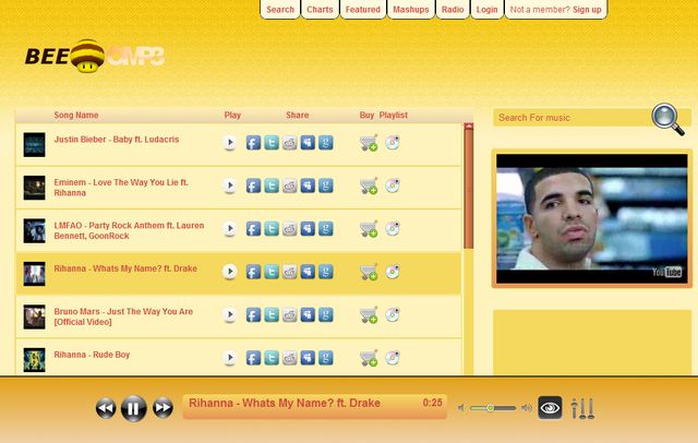 Beeomp3: escucha radios online o playlists con tus canciones favoritas