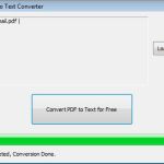 Free PDF to Text Converter, sencilla aplicación Windows gratuita para convertir cualquier PDF a texto