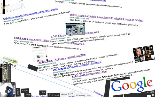 Google Gravity, un Google afectado por la ley de la gravedad