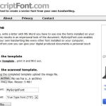 MyScriptFont, crea fuentes de texto utilizando tu puño y letra