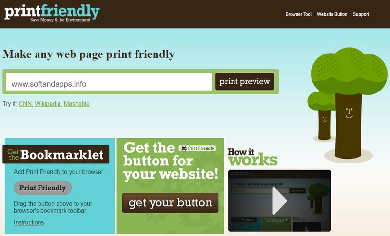 Print Friendly: genera la versión imprimible o descarga en PDF cualquier web