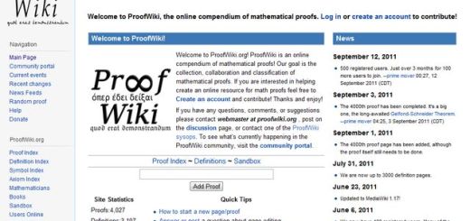 ProofWiki, compendio en línea de demostraciones matemáticas