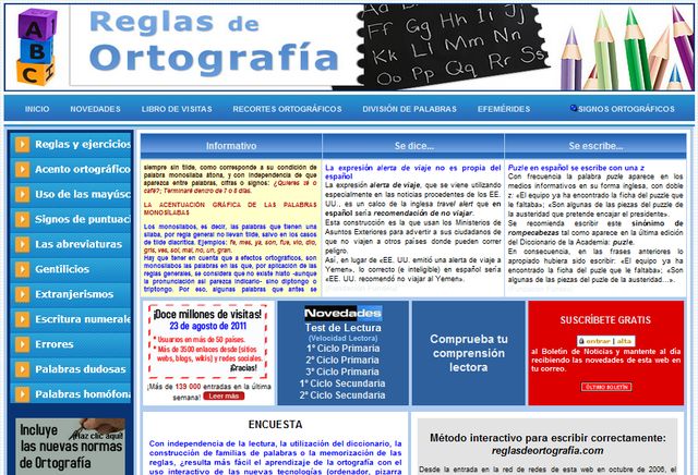 Reglas de Ortografía, portal con todo lo que necesitas conocer para escribir correctamente en español