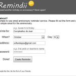 Remindii, práctico sistema de recordatorios online muy sencillo de usar