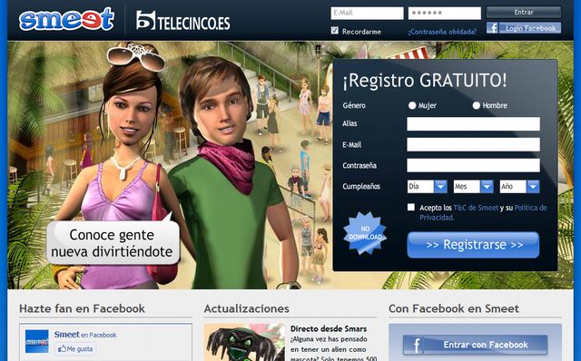 Smeet, juego social gratuito respaldado por Telecinco