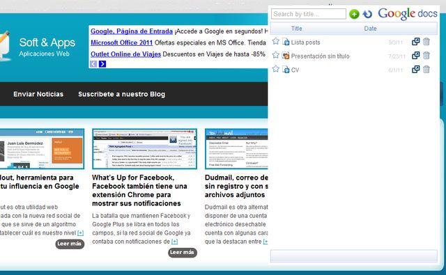 Visor de Google Docs, plugin para Chrome que permite trabajar offline en Google Docs