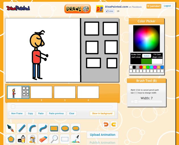 DisaPainted, dibuja y crea animaciones para compartir