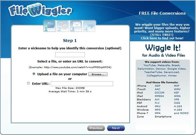 FileWiggler, un práctico conversor gratuito de vídeos para nuestros smartphones